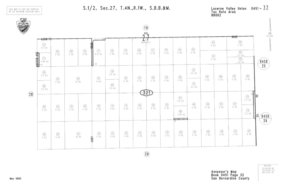 0 Carnelian Rd, Lucerne Valley, CA à vendre Photo du bâtiment- Image 1 de 1