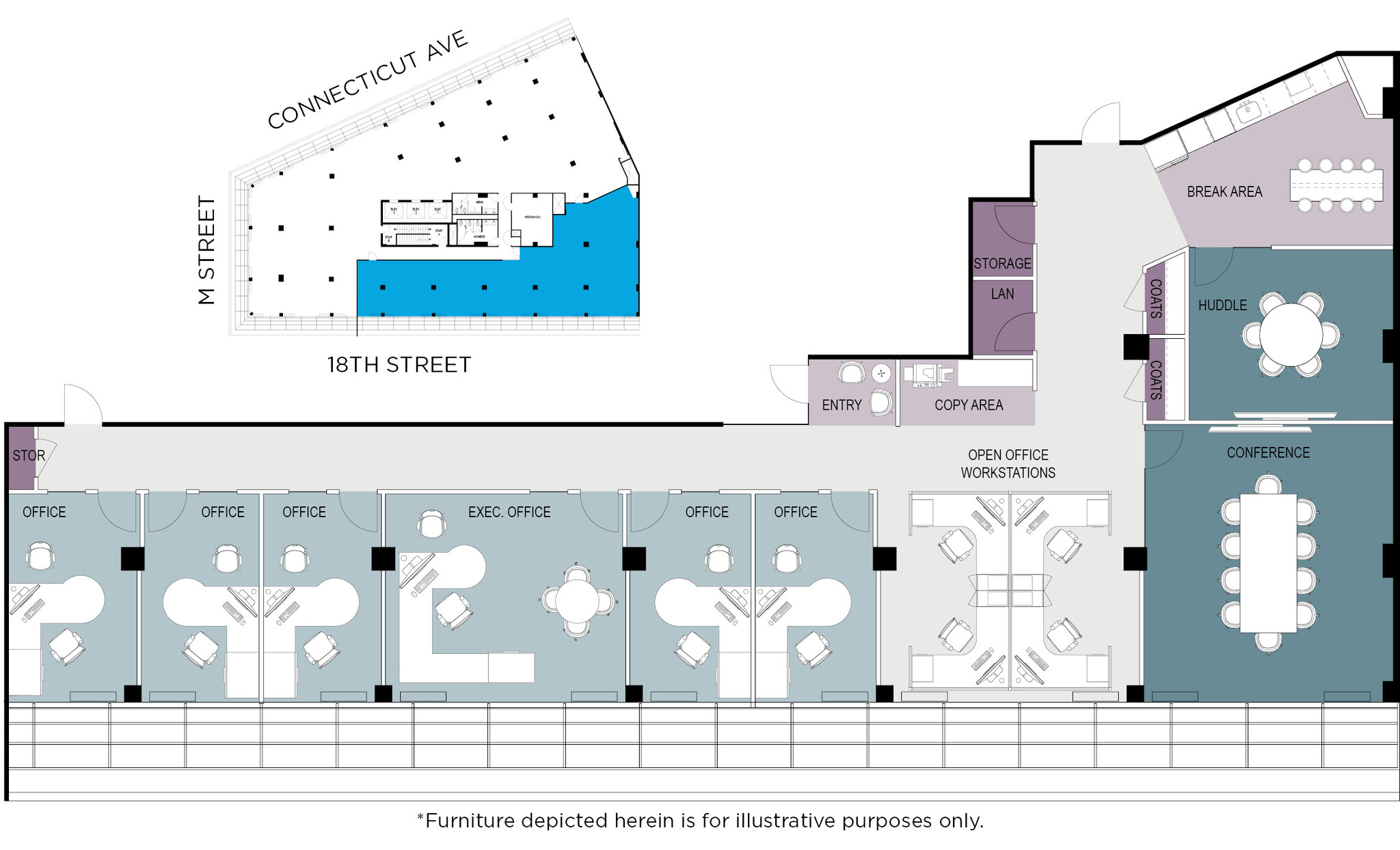 1150 Connecticut Ave NW, Washington, DC for lease Floor Plan- Image 1 of 1