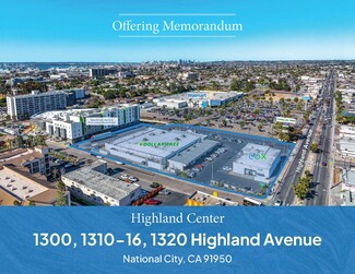 Plus de détails pour 1300-1320 Highland Ave, National City, CA - Vente au détail à vendre