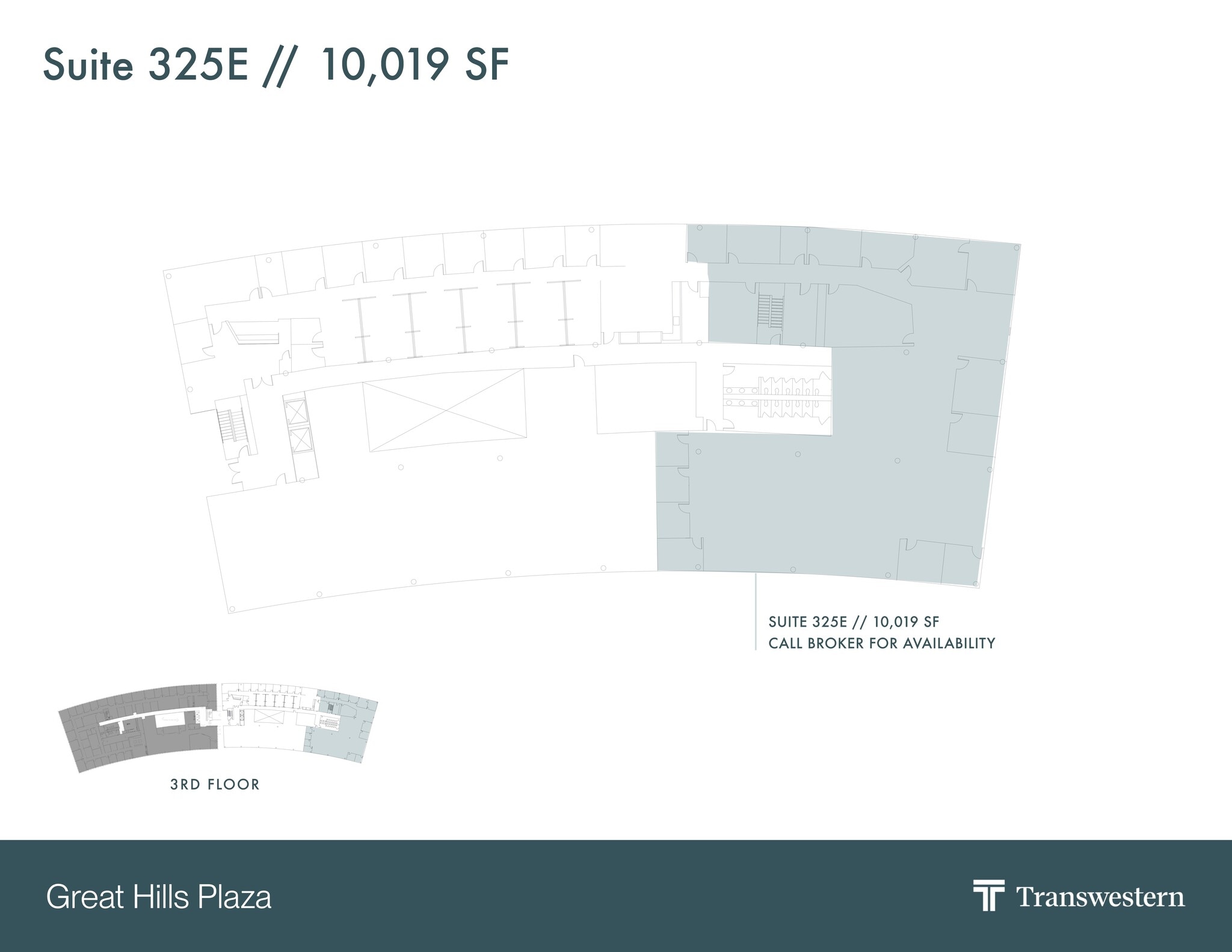9600 Great Hills Trl, Austin, TX à louer Plan de site- Image 1 de 1