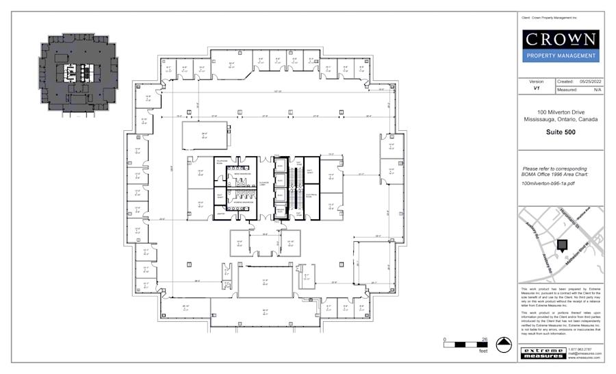 100 Milverton Dr, Mississauga, ON for lease Floor Plan- Image 1 of 1