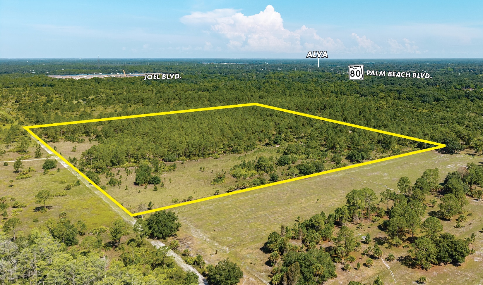 Alva 40 Ln, Alva, FL for sale Aerial- Image 1 of 5