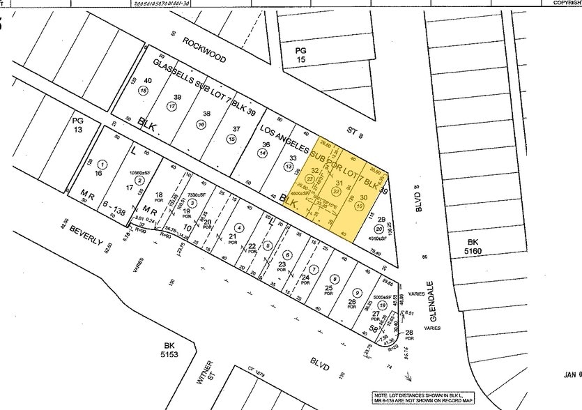 1502-1510 Rockwood St, Los Angeles, CA for sale - Plat Map - Image 1 of 2