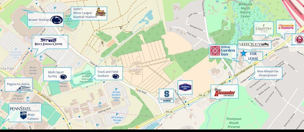 1247 E College Ave, State College, PA à louer - Photo du voisinage - Image 2 de 2