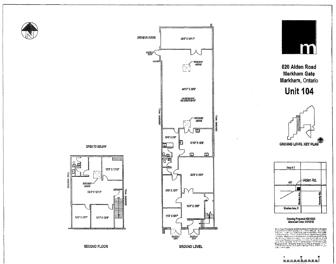 620 Alden Rd, Markham, ON à louer Plan d’étage- Image 1 de 1