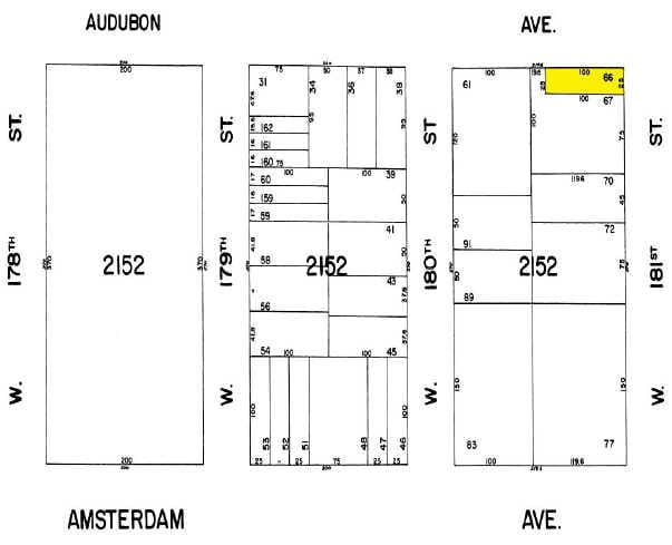 311-319 Audubon Ave, New York, NY for lease - Plat Map - Image 2 of 2