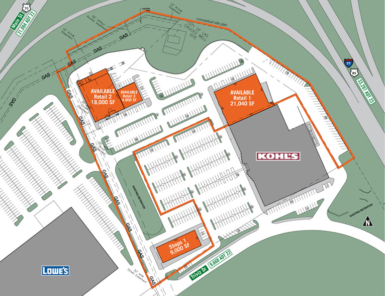 2520 N Triviz Dr, Las Cruces, NM à louer - Plan de site - Image 2 de 2