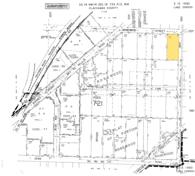 17385 SW Pilkington Rd, Lake Oswego, OR à vendre - Plan cadastral - Image 2 de 2