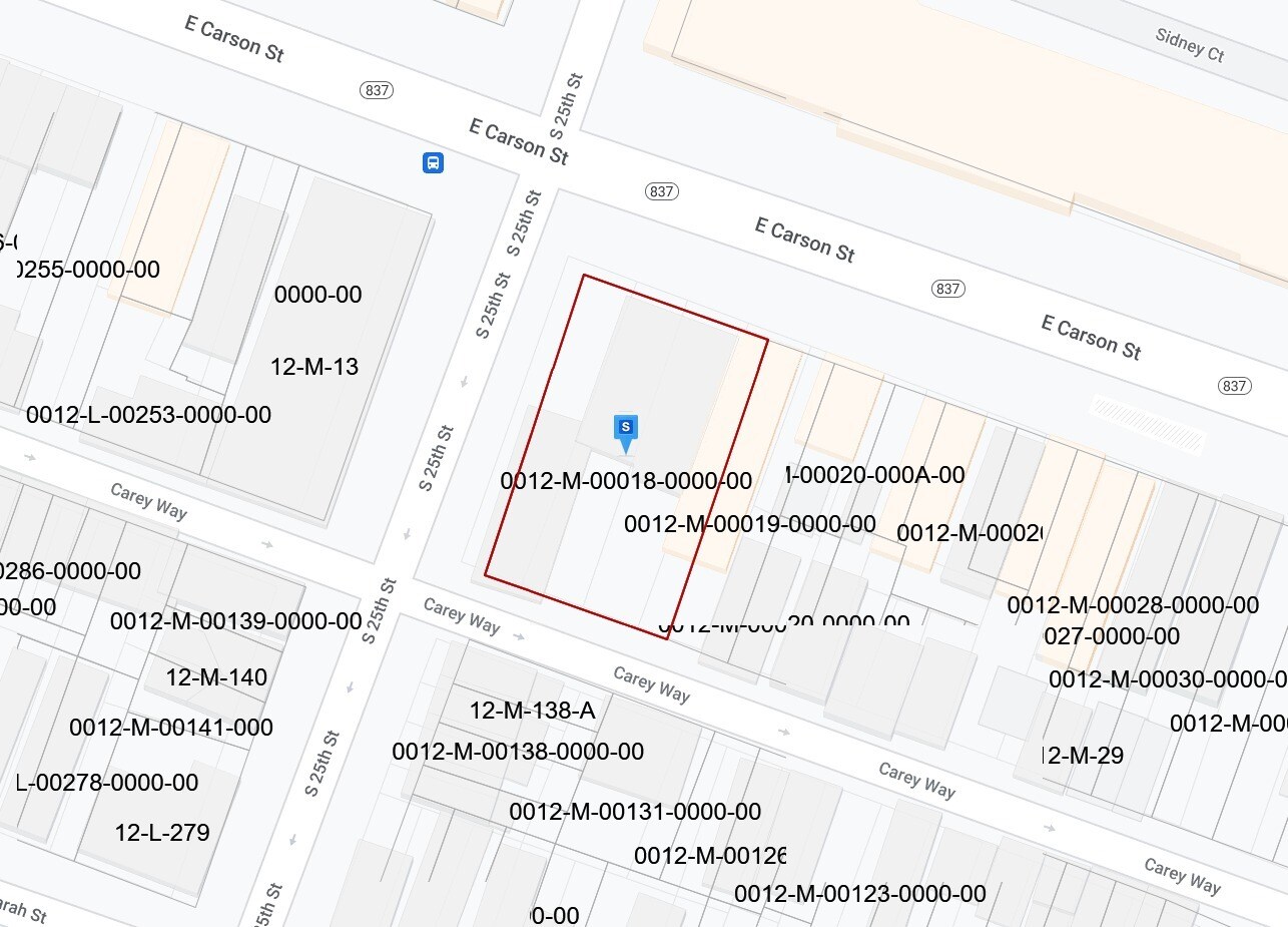 2502-2504 E Carson St, Pittsburgh, PA à vendre Plan cadastral- Image 1 de 2