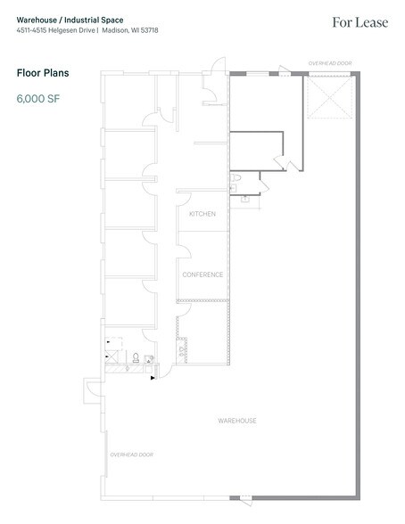 4515 Helgesen Dr, Madison, WI à louer - Plan d’étage - Image 2 de 4