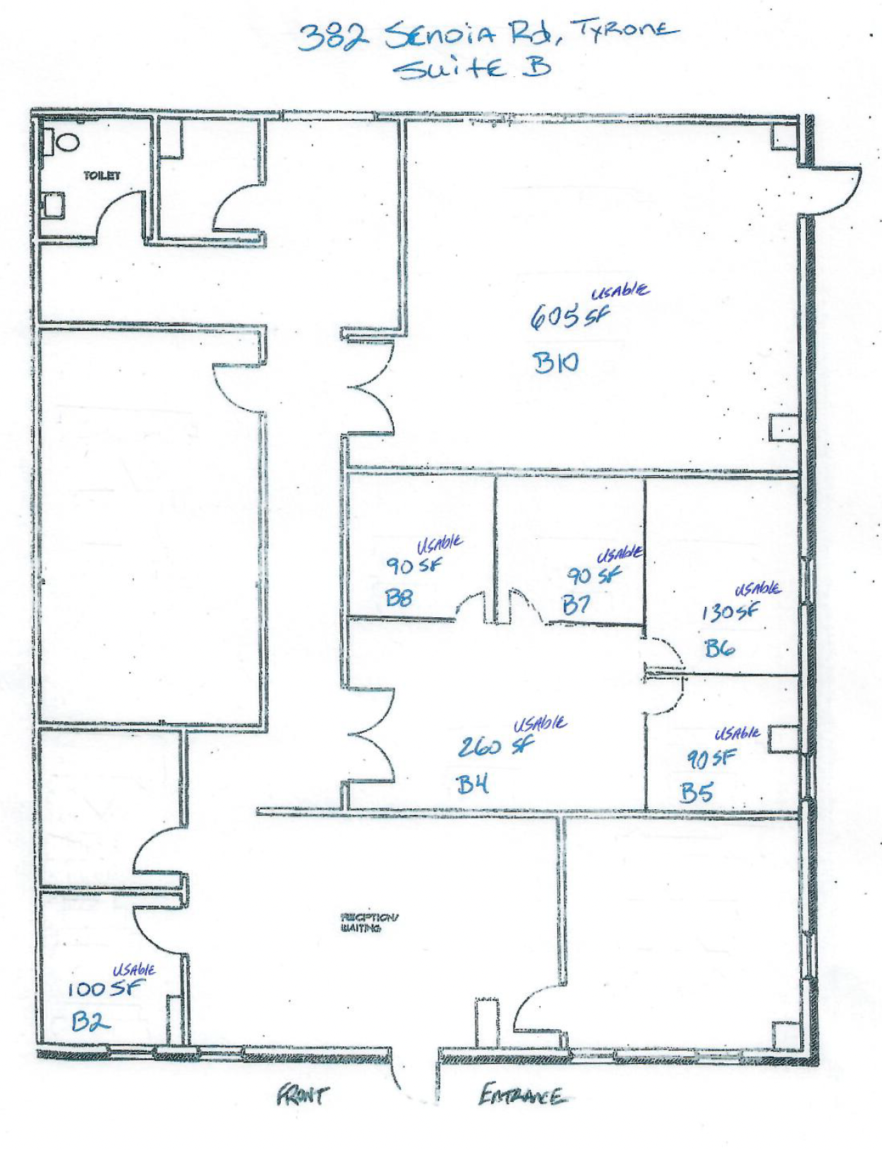 382 Senoia Rd, Tyrone, GA for lease Floor Plan- Image 1 of 1