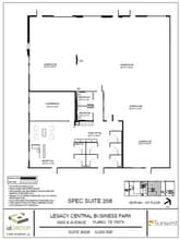 6901 K Ave, Plano, TX à louer Plan d’étage- Image 1 de 2