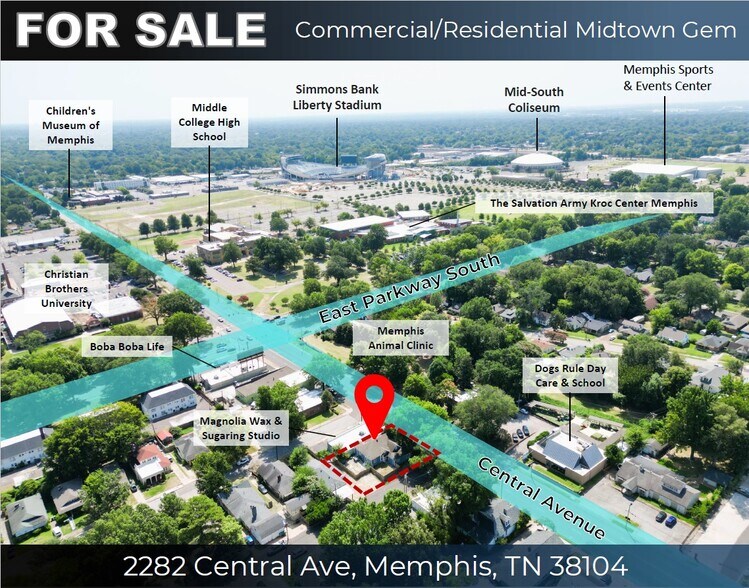 2282 Central Ave, Memphis, TN à vendre - Photo du bâtiment - Image 2 de 33