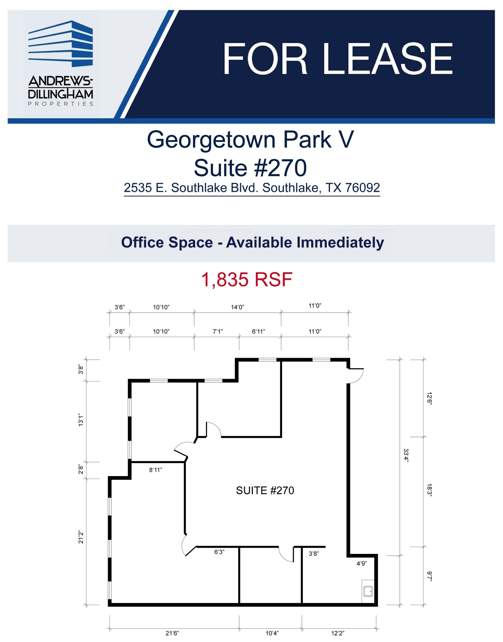 2535 E Southlake Blvd, Southlake, TX à louer Plan d’étage- Image 1 de 1