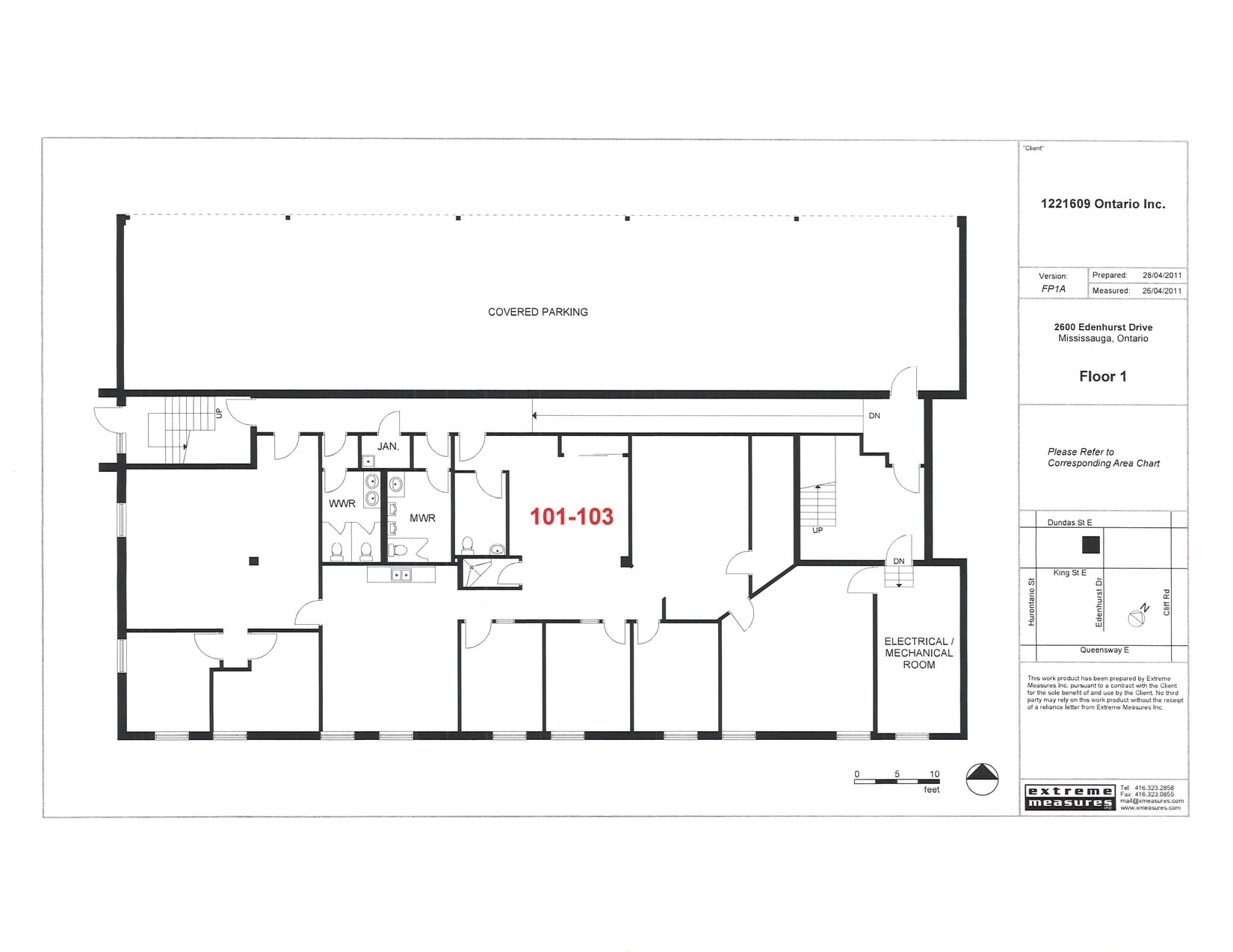 2600 Edenhurst Dr, Mississauga, ON à louer Plan d’étage- Image 1 de 1