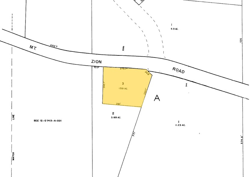 3441 Mount Zion Rd, Stockbridge, GA à louer - Plan cadastral - Image 2 de 4