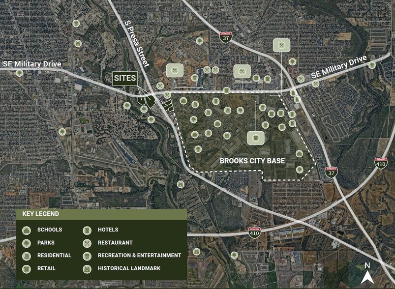 7811 S Presa St, San Antonio, TX à vendre - Aérien - Image 2 de 2