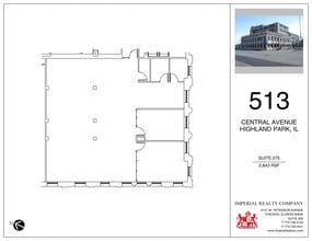 513 Central Ave, Highland Park, IL for lease Site Plan- Image 1 of 2