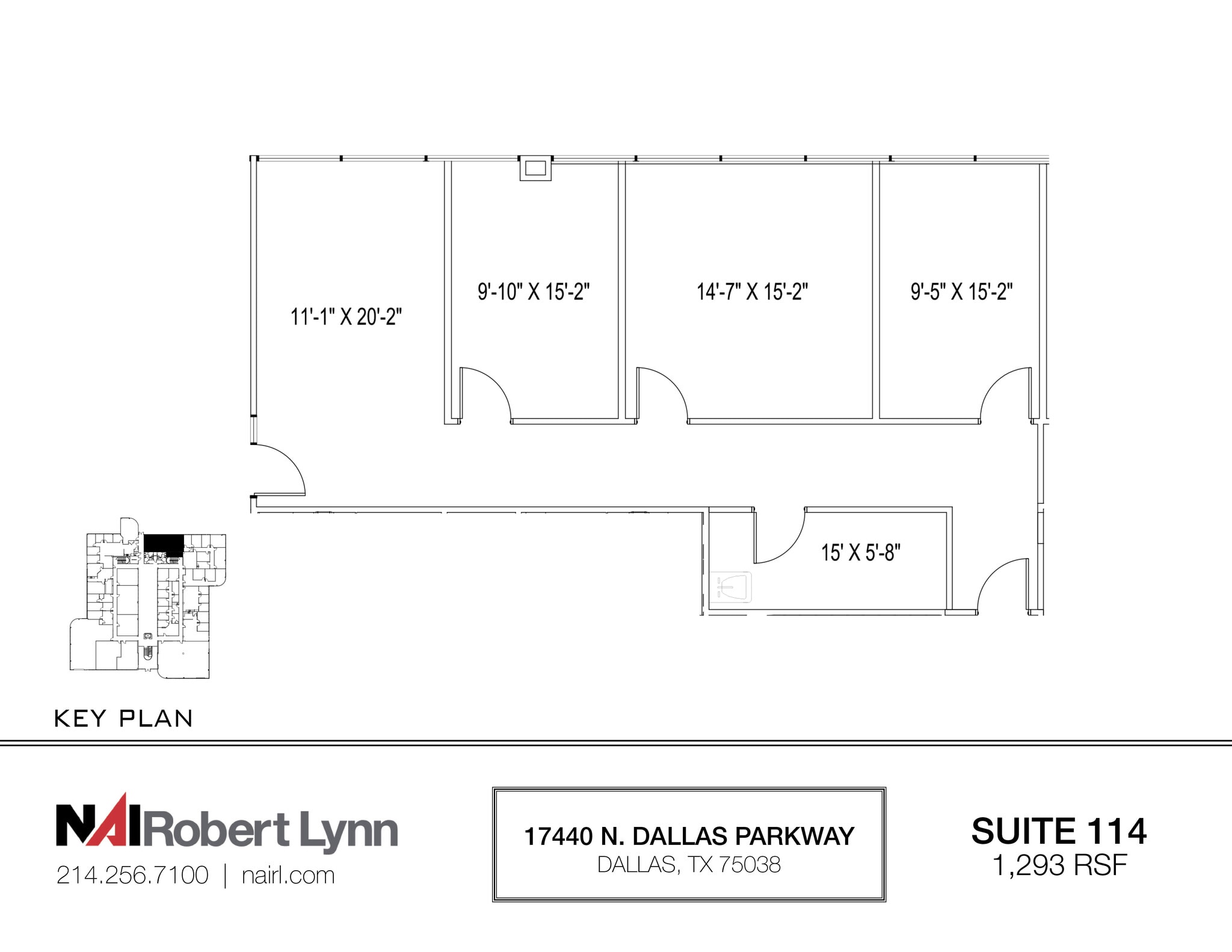 17440 N Dallas Pky, Dallas, TX for lease Floor Plan- Image 1 of 1