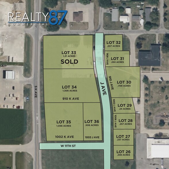 910 J ave, Vinton, IA à vendre - Plan cadastral - Image 2 de 2