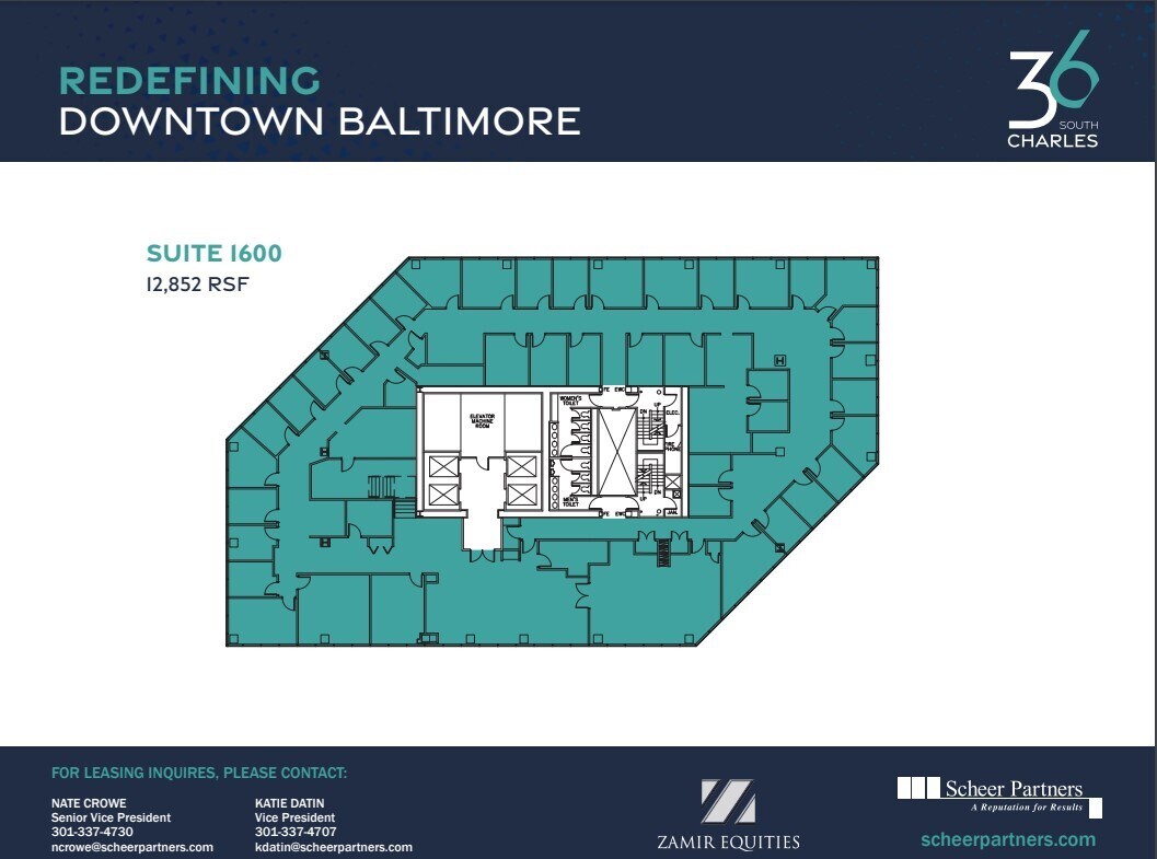 36 S Charles St, Baltimore, MD à louer Plan d’étage- Image 1 de 1