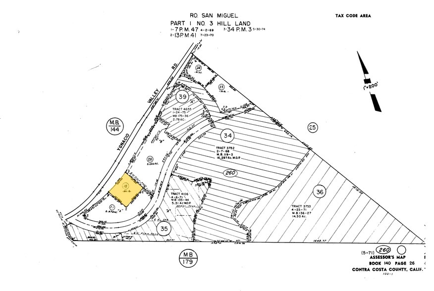 1301 Ygnacio Valley Rd, Walnut Creek, CA for lease - Plat Map - Image 2 of 6