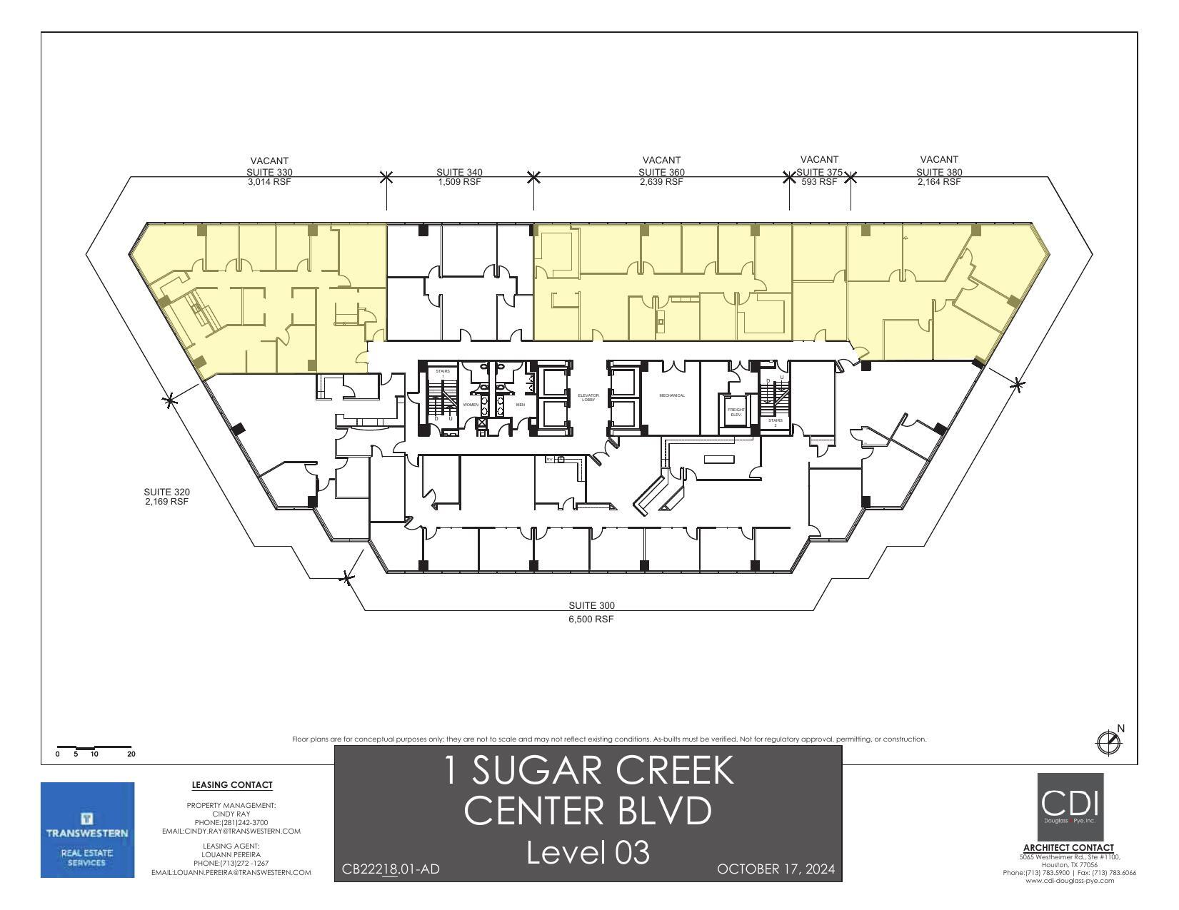 1 Sugar Creek Center Blvd, Sugar Land, TX à louer Plan d’étage- Image 1 de 1