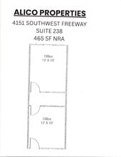 4151 Southwest Fwy, Houston, TX à louer Plan d’étage- Image 1 de 1