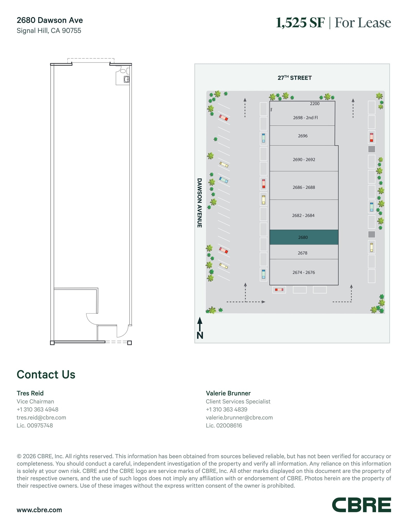 2674-2698 Dawson Ave, Signal Hill, CA à louer Plan de site- Image 1 de 1