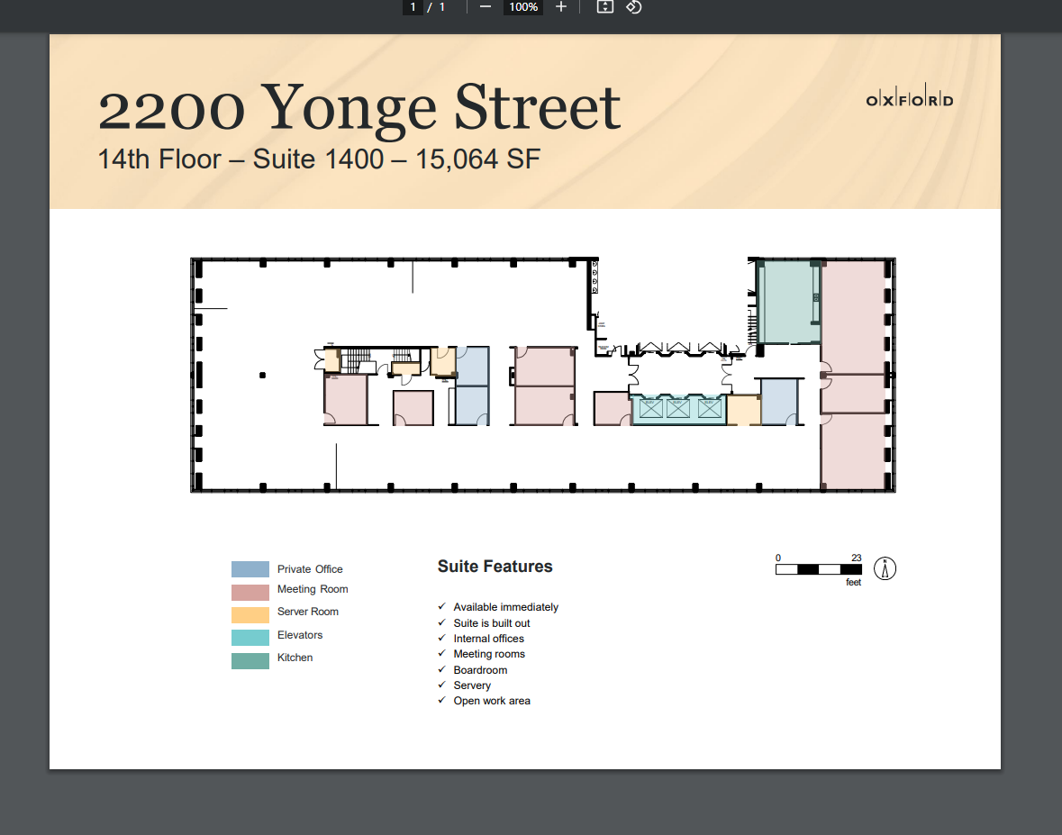 2200 Yonge St, Toronto, ON à louer Plan d’étage- Image 1 de 1