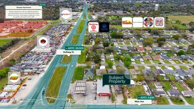 6099 Gulfway Dr, Groves, TX - Aérien  Vue de la carte - Image1