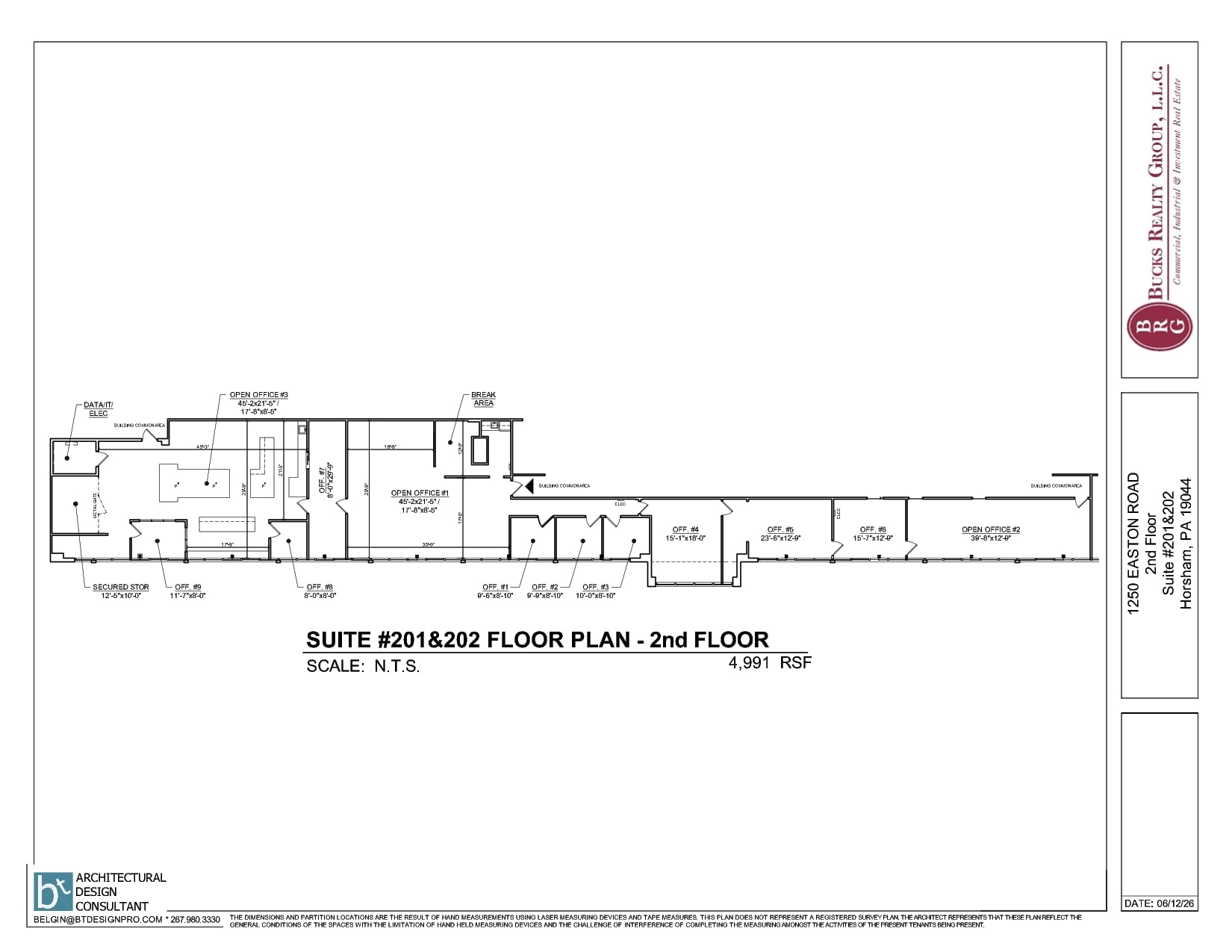 1250 Easton Rd, Horsham Township, PA à louer Plan d’étage- Image 1 de 1