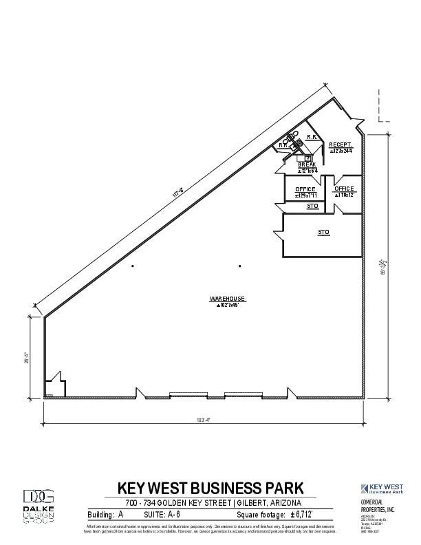 700 N Golden Key St, Gilbert, AZ for lease Floor Plan- Image 1 of 1
