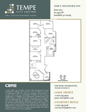 1400 E Southern Ave, Tempe, AZ à louer Plan d  tage- Image 1 de 1