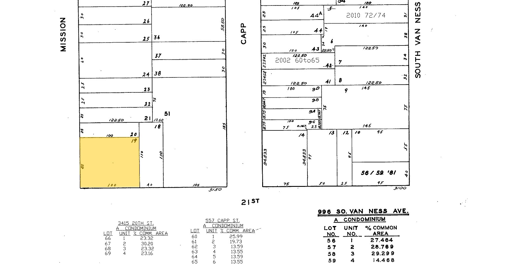 2483-2499 Mission St, San Francisco, CA for sale Plat Map- Image 1 of 2