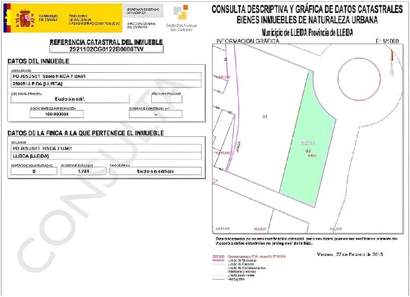 Carrer Arbeca, 10, Lleida, Lérida à vendre - Plan de site - Image 3 de 4