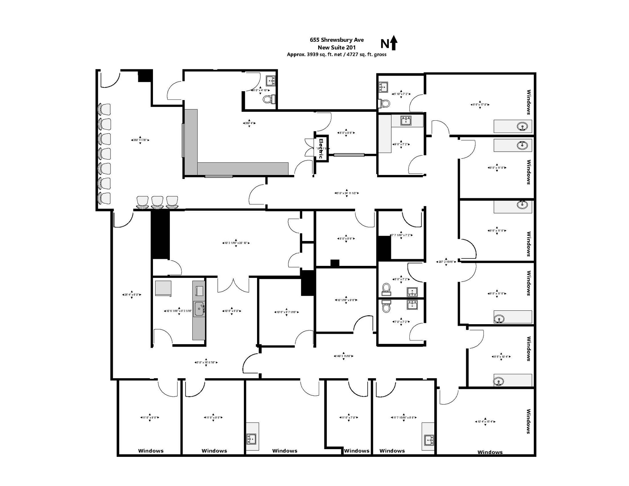 655 Shrewsbury Ave, Shrewsbury, NJ à louer Plan d’étage- Image 1 de 13