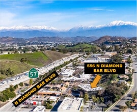 556 N Diamond Bar Blvd, Diamond Bar, CA - Aerial  map view