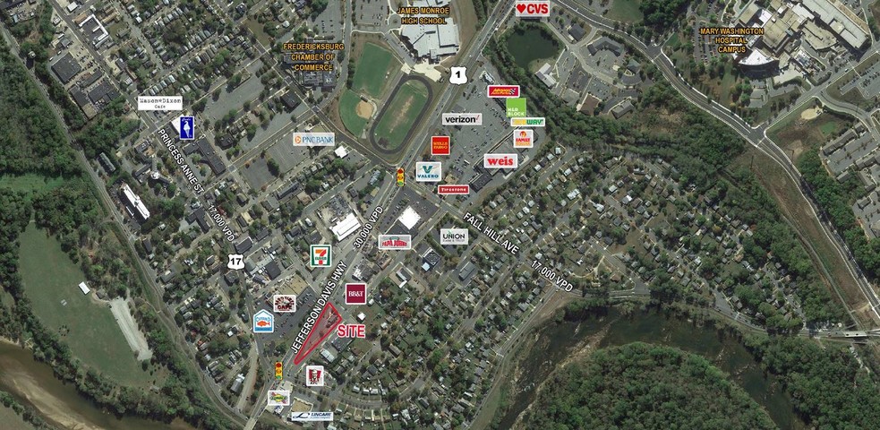 325 Emancipation Hwy, Fredericksburg, VA for lease - Aerial - Image 2 of 23