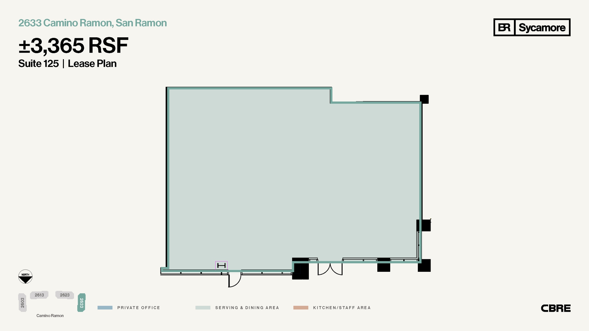 2603-2633 Camino Ramon, San Ramon, CA à louer Plan d’étage- Image 1 de 1