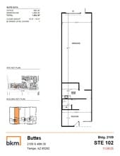 2105 S 48th St, Tempe, AZ for lease Floor Plan- Image 1 of 2
