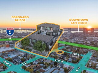 Plus de détails pour 215-221 20th St, San Diego, CA - Multi-résidentiel à vendre