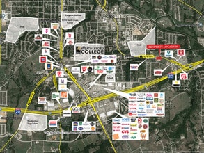 1808-1812 Santa Fe Dr, Weatherford, TX - AERIAL  map view