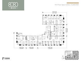 8080 N Central Expy, Dallas, TX à louer Plan d’étage- Image 2 de 2