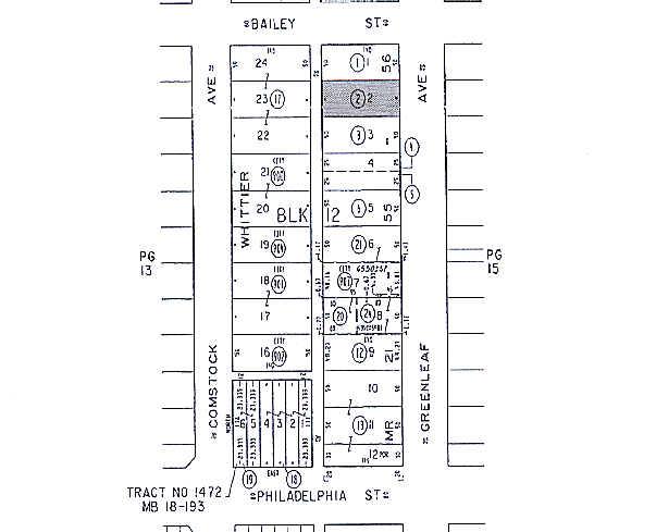 6707-6709 Greenleaf Ave, Whittier, CA à louer - Plan cadastral - Image 2 de 2