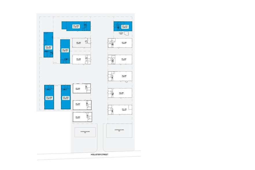 4041-4071 Hollister Rd, Houston, TX à louer - Plan de site - Image 2 de 6