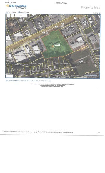 723 Battle St E, Talladega, AL à vendre - Aérien - Image 2 de 6