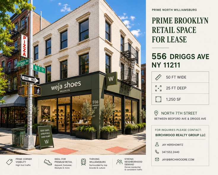 556 Driggs Ave, Brooklyn, NY for lease - Building Photo - Image 2 of 10