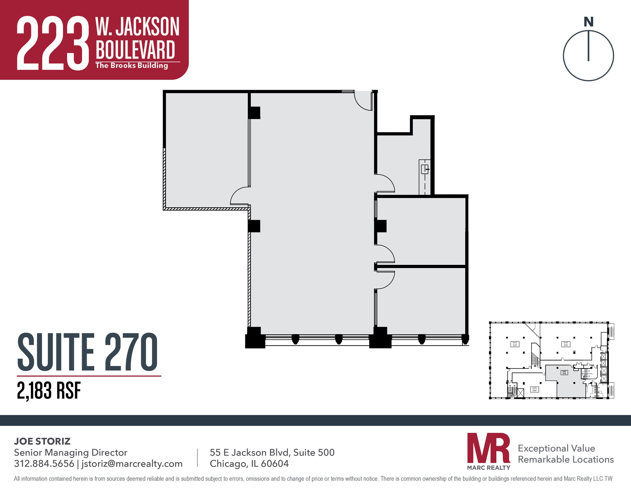 223 W Jackson Blvd, Chicago, IL for lease Floor Plan- Image 1 of 6