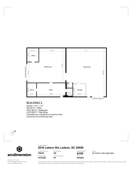 3806-3816 Ladson Rd, Ladson, SC à louer - Plan de site - Image 3 de 33